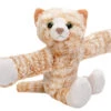 Wild Republic 19566 Huggers Plüschtier Mit Schnapparmband 20cm - Katze Orange