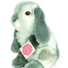 Teddy Hermann 93760 Hase Sitzend Hockend Ca. 19cm Grau Plüsch