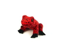 Teddy Hermann 92030 Frosch Rot Plüsch Kuscheltier Ca 13cm -Optimal Plüschtier Geschäft P1280240