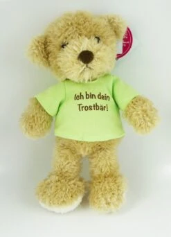 Schaffer 2180 Teddy Luca Mit T-Shirt "Ich Bin Dein Trostbär!" Ca 18cm Plüsch -Optimal Plüschtier Geschäft Schaffer 2180 Teddy Luca mit Shirt 2