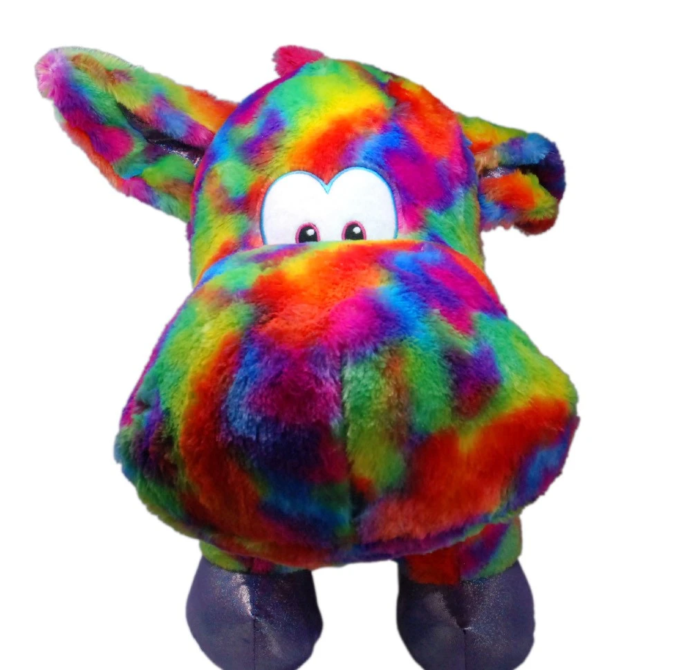 Stehendes Regenbogen Hippo Ca 60cm Plüsch Kuscheltier 2 Stehendes Regenbogen Hippo Ca 60cm Plüsch Kuscheltier – Bild 2